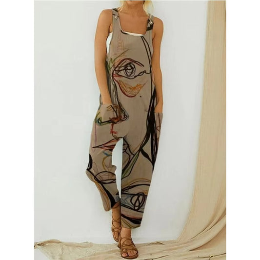 Deep Crotch Casual Jumpsuit – Relaxed Style with Modern Flair