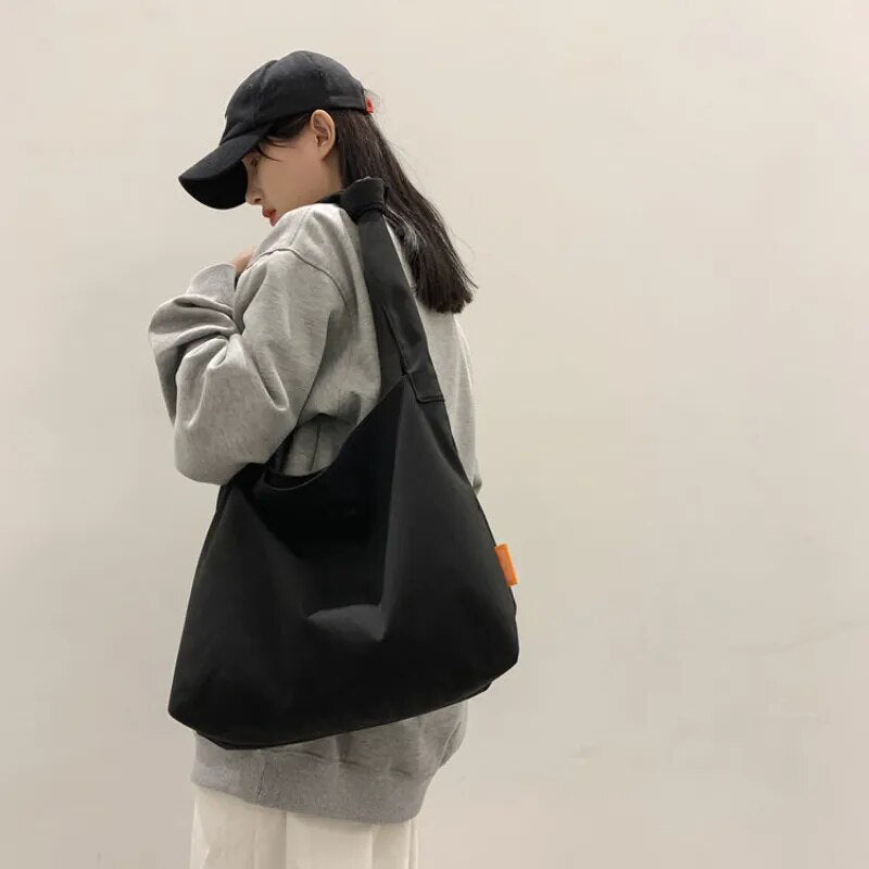 Solid Classic Shoulder Bag