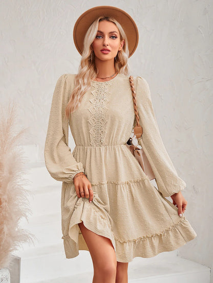 Round Neck Boho Dress