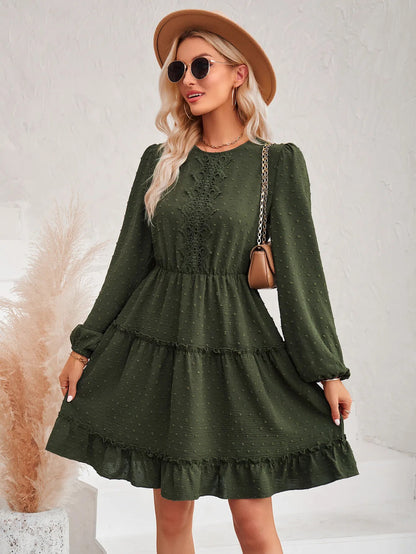 Round Neck Boho Dress