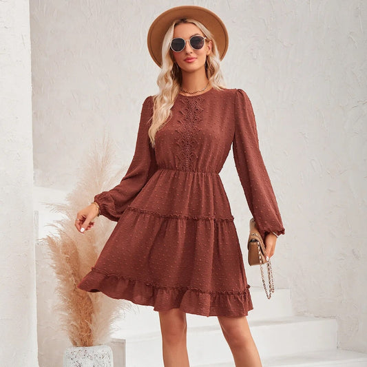 Round Neck Boho Dress