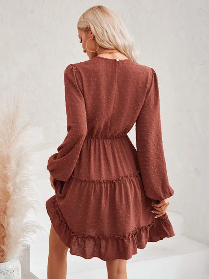 Round Neck Boho Dress