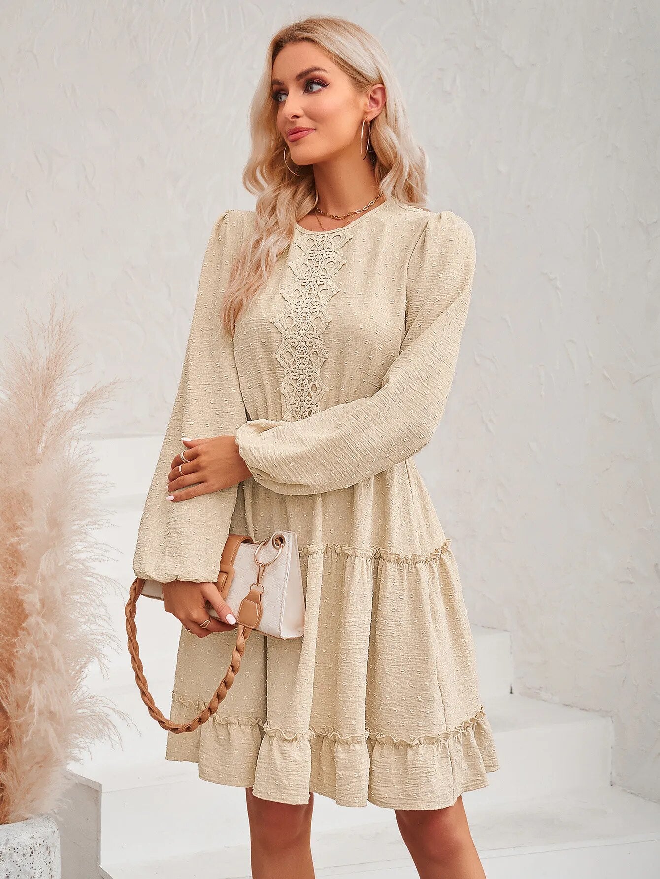 Round Neck Boho Dress