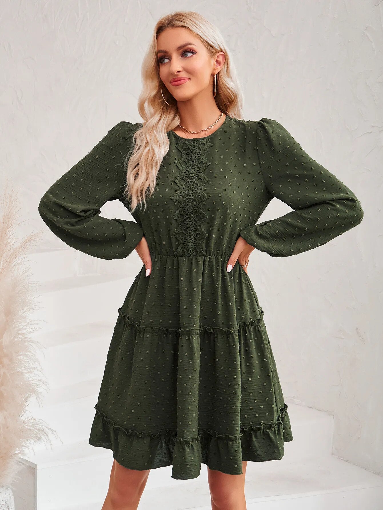 Round Neck Boho Dress