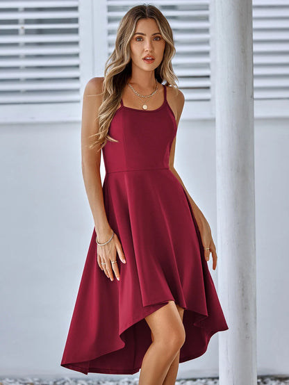 Casual Ruffled Slip Dress