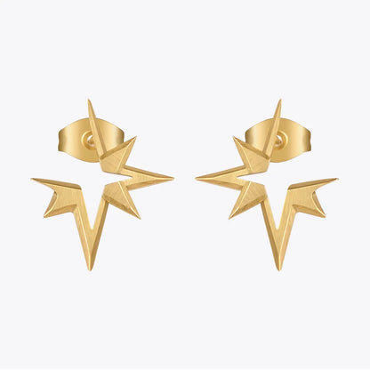 Gold Stars Earings