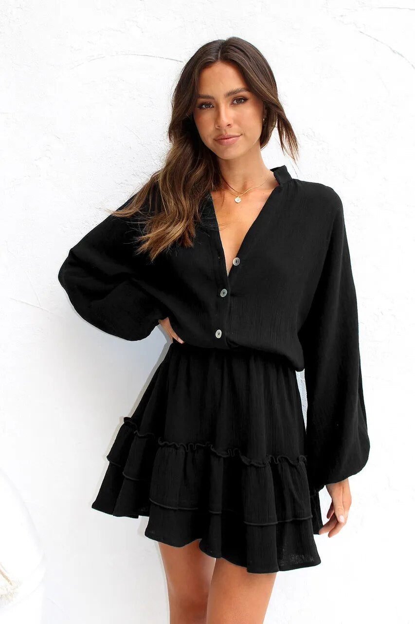 Long Sleeve Shirt Dress