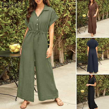 Elegant V Neck Jumpsuits