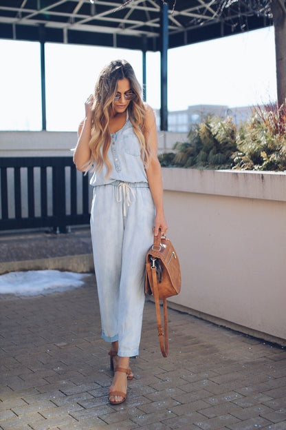 Denim Wash Overall for Summer