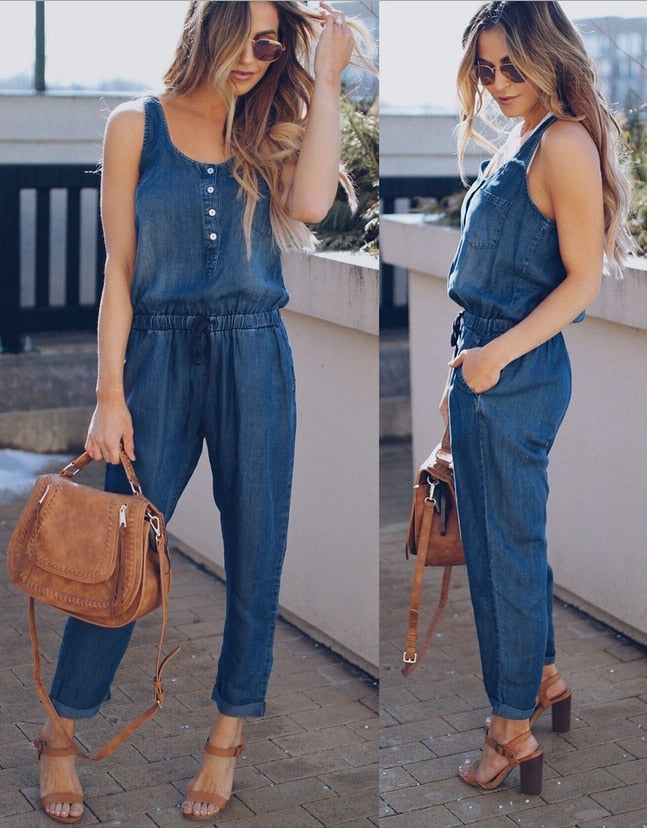 Denim Wash Overall for Summer