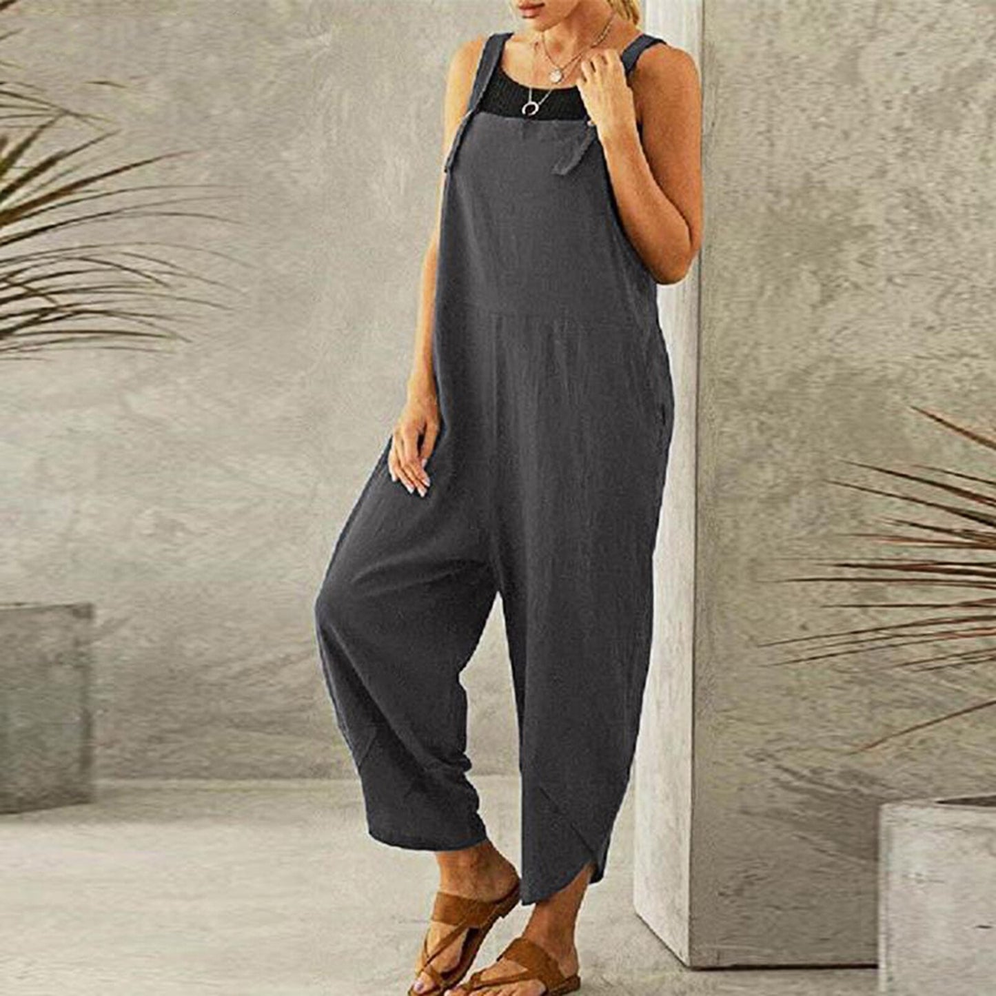 Strap Loose Jumpsuit