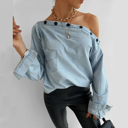 Button Backless Top