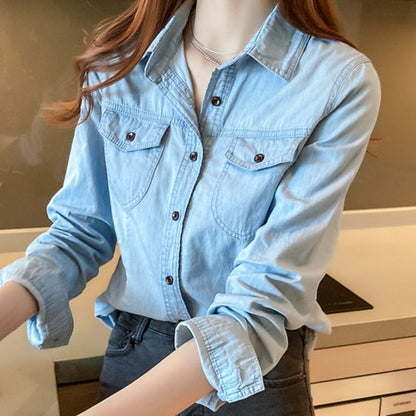 versatile denim shirt