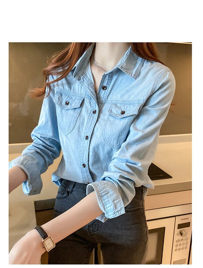 versatile denim shirt