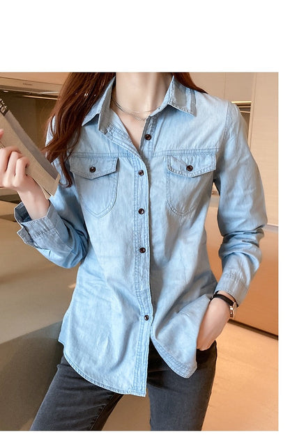 versatile denim shirt