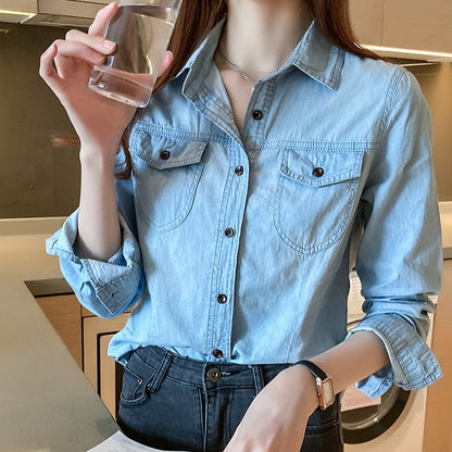 versatile denim shirt