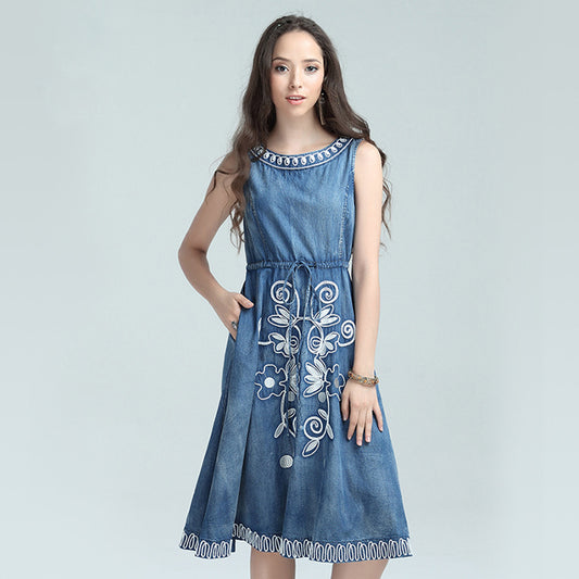 Boho Denim Dress – Effortless Charm for Every Season