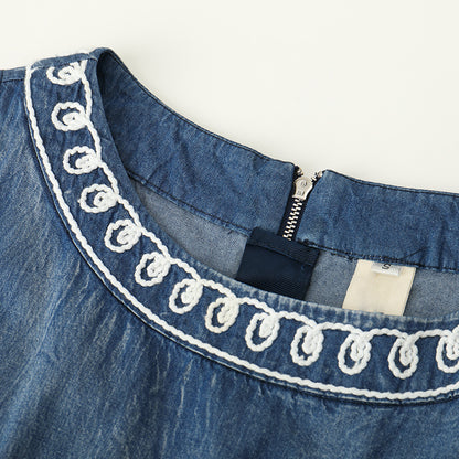 Boho Denim Dress – Effortless Charm for Every Season